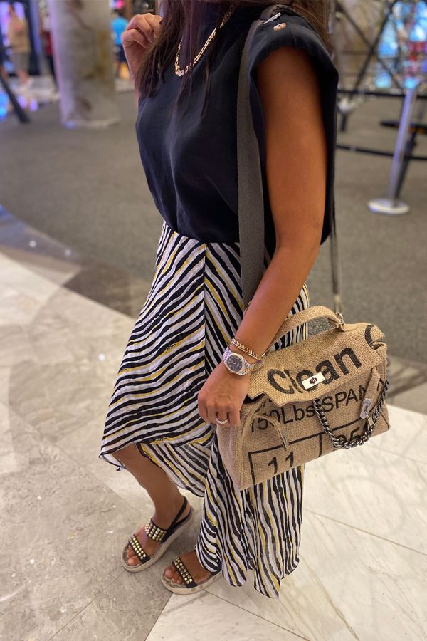 Look Project - Zebra Şifon Etek