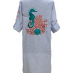 Look Project - Ocean Striped Gömlek Elbise