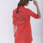 Look Project - Stay Chill Pomegranate Gömlek Elbise