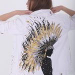 Look Project - White Indian Denim Ceket