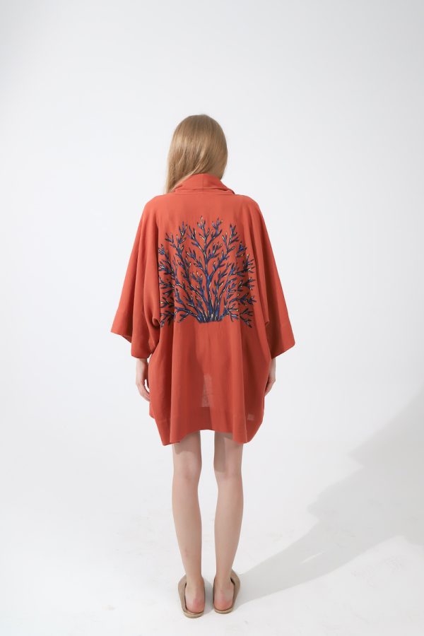Look Project - Coral Effect Kimono Ginger