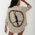 Look Project - Danger In A Peace - Hand Painted Gömlek