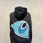 Look Project - Siyah Lucky Look El Boyaması Göz Desen