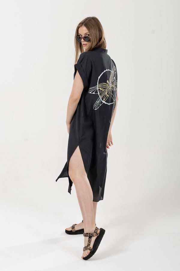 Look Project - DragonFly Black Elbise Gömlek
