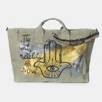 Look Project - Kum Rengi Hamsa Plaj Çantası