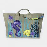 Look Project - Kum Rengi Hollie the Sea Horse Plaj Çantası