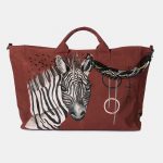 Look Project - Kırmızı Zai the Zebra Plaj Çantası