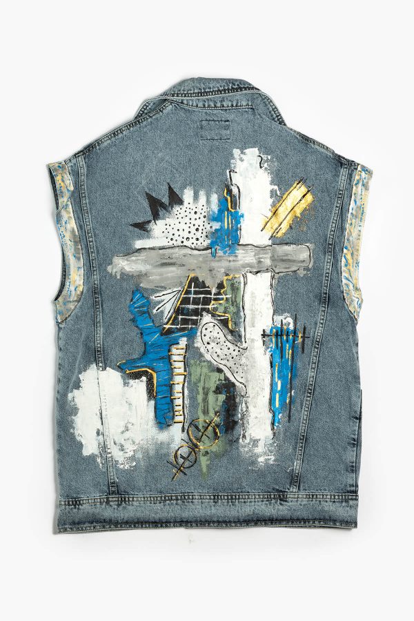 Look Project - Abstract Denim Yelek