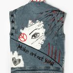 Look Project - Art vs War Denim Yelek