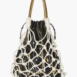 Look Project - Beyaz İçi Siyah File Çanta