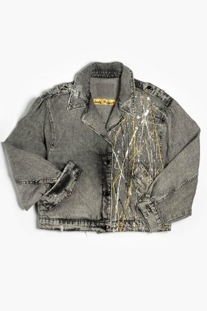 Look Project - Peace Gri Denim Bomber