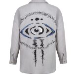 Eviline El Boyaması Gömlek - Gri