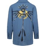 Innu-El El Boyaması Gömlek - Mavi