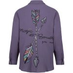 Magic El Boyaması Gömlek - Mor