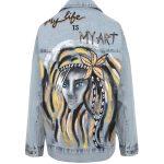 Artsy Girl Denim Ceket - Mavi
