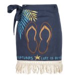 Flip Flop Pareo - Indigo