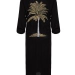 Summer Chic Bağlamalı Gömlek Elbise - Siyah