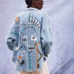 African Tribe  Denim Ceket - Mavi