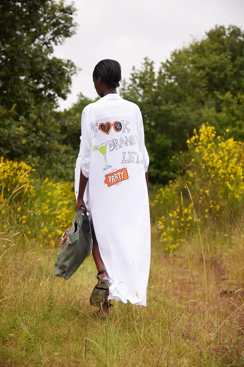 Drama Gömlek Elbise - Beyaz - Görsel 1