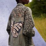 Papillion Kanvas Ceket - Leopar