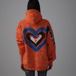 Me Time El Boyaması Hoodie - Turuncu