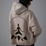 Yogi El Boyaması Hoodie - Kum Rengi