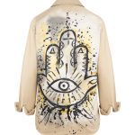 Fatima Kanvas Ceket - Ekru