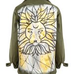 Leo The Lion Denim Ceket - Haki