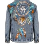 Dream Catcher Denim Ceket - Mavi