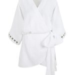 Lia Mini Kimono Elbise - Beyaz