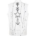 Star Waist Yelek - Beyaz