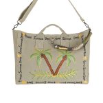 Palm Summer Bag Plaj Çantası - Taş Rengi