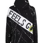 Love Is the Answer El Boyaması Hoodie - Siyah