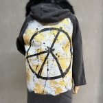 Kürklü Boyama Denim Ceket 07-Antrasit