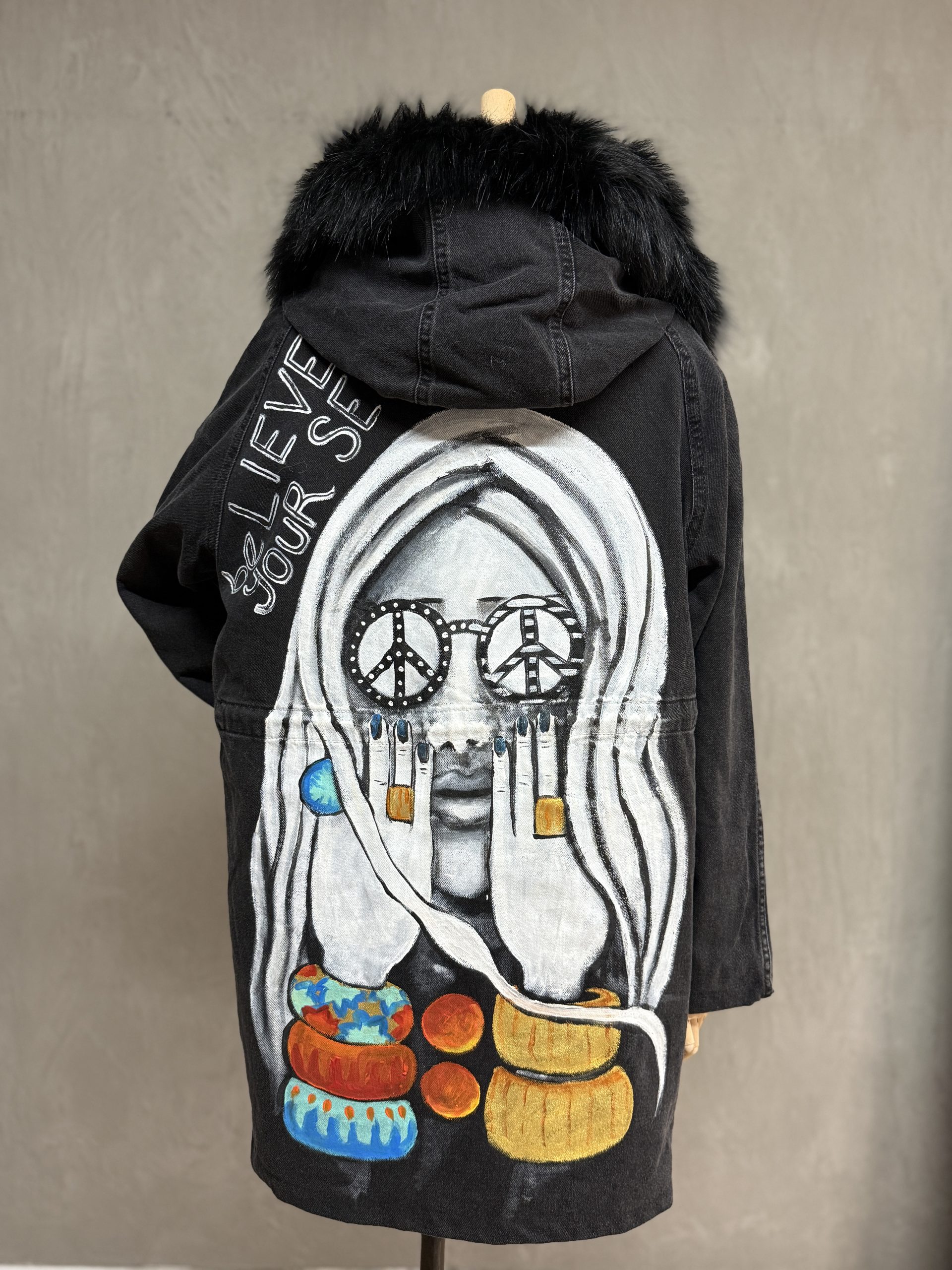 lp-kürklü-boyama-denim-ceket-08 Kürklü Boyama Denim Ceket 08-Antrasit - Görsel 1